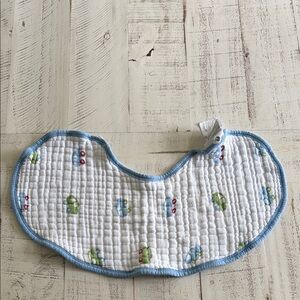 Aden Blue and White Large Bib